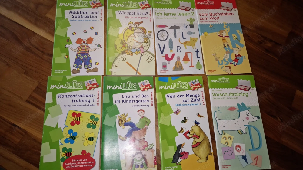 Set Kontrollgerät LÜK mit 3 Heften und  Set mini LÜK mit 8 Übungsheften