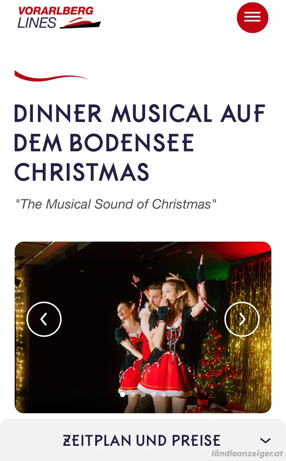 4 Tickets für "Dinner Musical auf dem Bodensee"