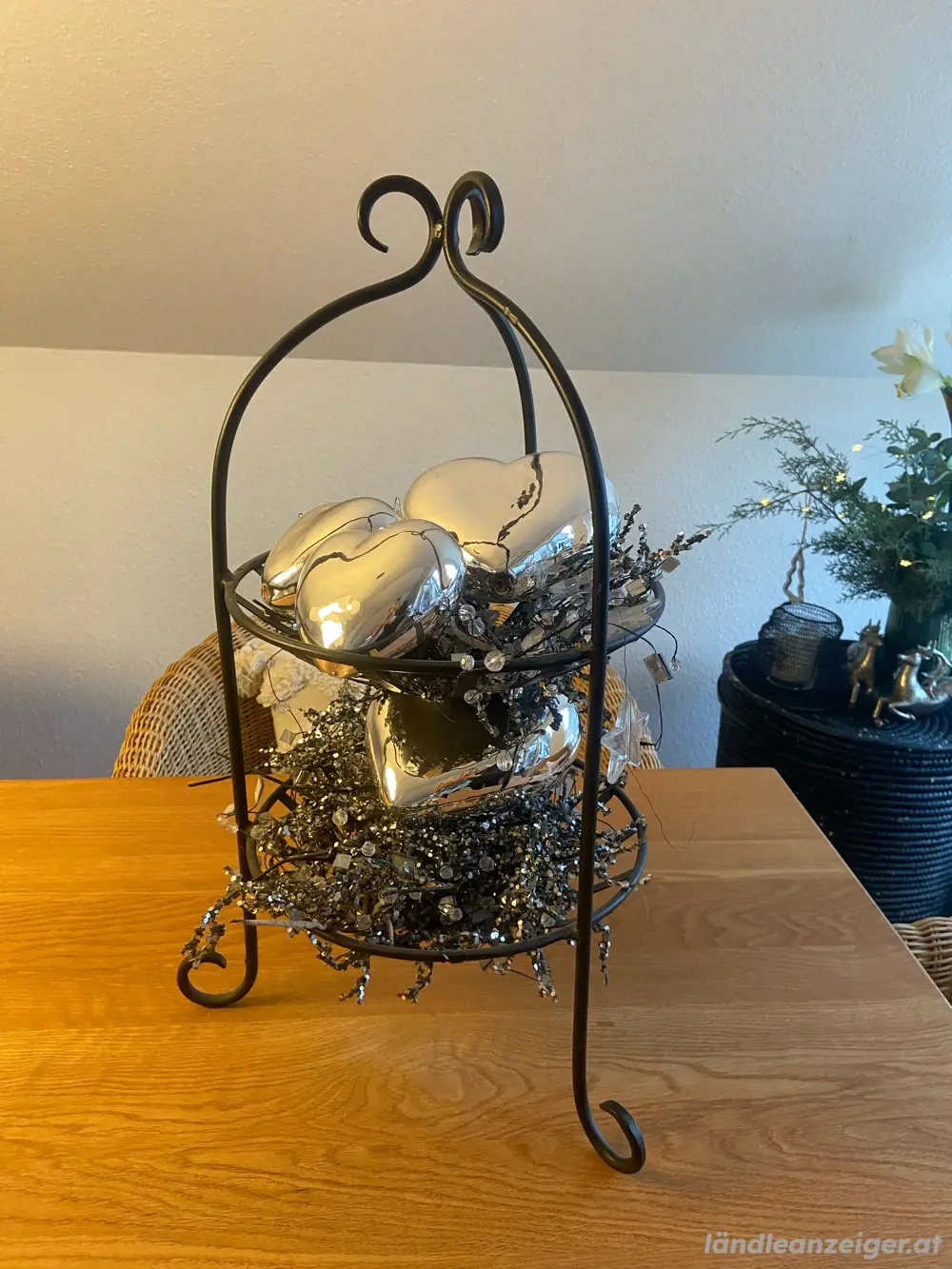 Weihnachtsdeko gesamt mit Eisengestell 