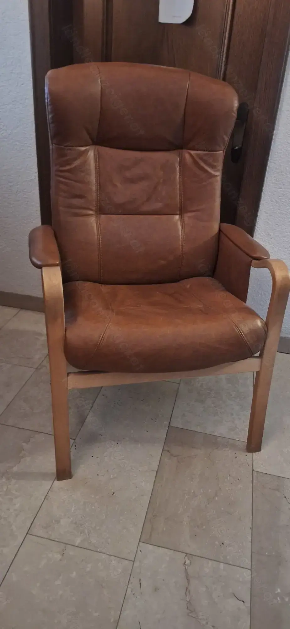 Toller Leder- Relaxsessel