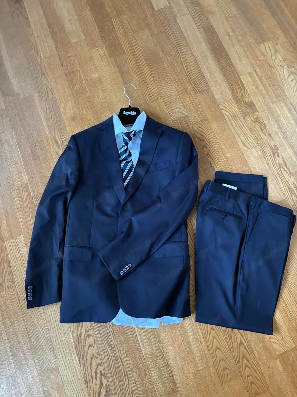 Edler Ermenegildo Zegna Anzug - Blau, Gr. 52 100% Wolle - Wie Neu