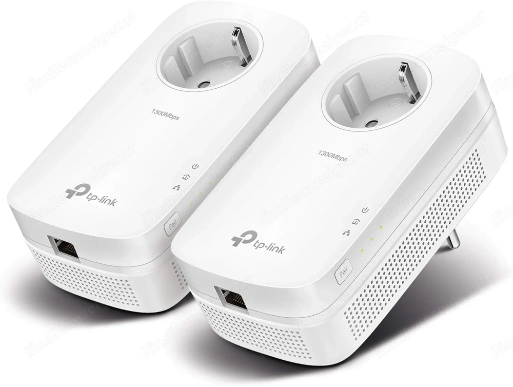  LAN über Steckdose - Verkaufe TP-Link Powerline LAN Adapter Set (2 Stück) mit GB LAN