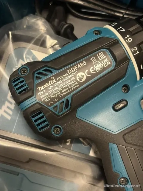 Makita Akku-Bohrschrauber DDF485RTJ, 18v 5Ah, Inkl. 2 Akkus, Ladegerät, Koffer