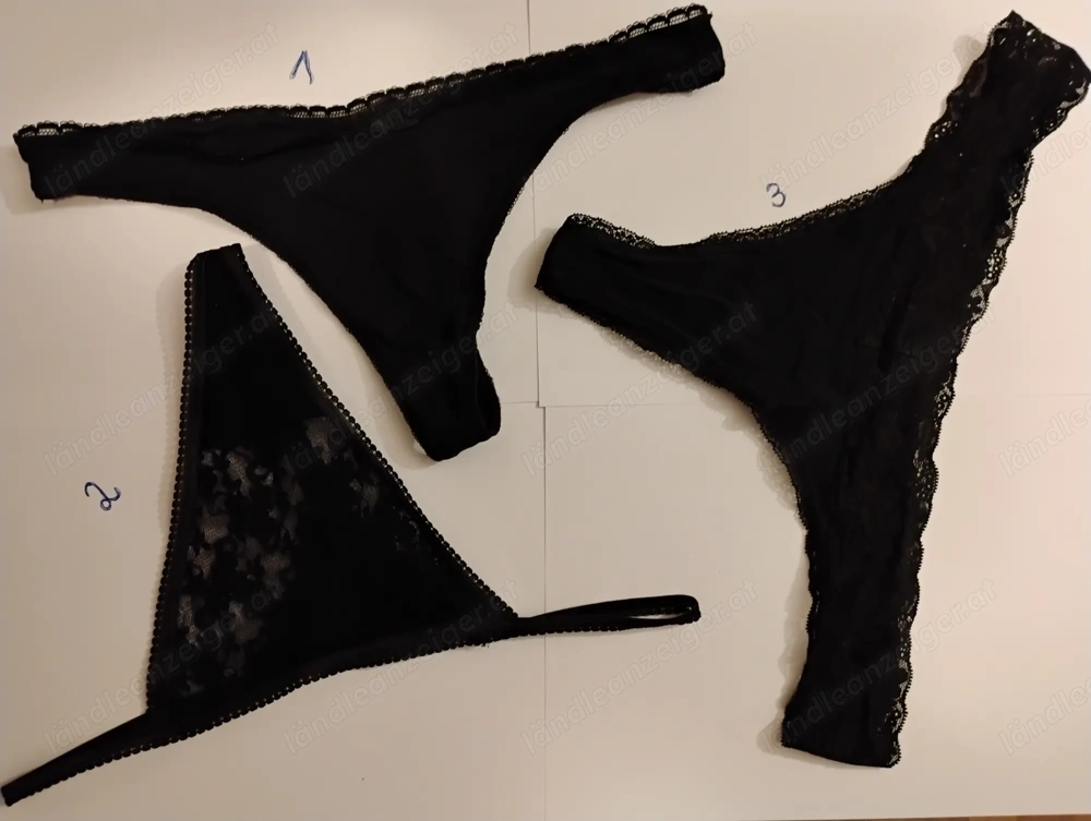 3 erotische Tangas warten auf dich