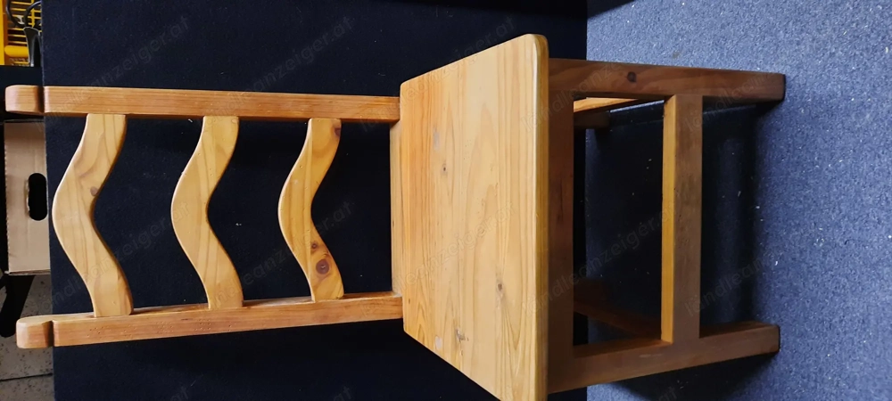4 Tischler Holz Stühle 