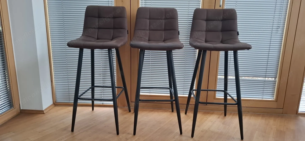 3 Stück Barhocker
