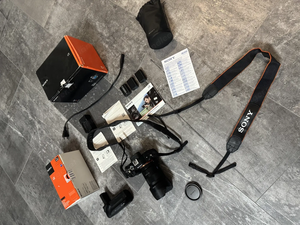 ovp SONY a7r 36,4 mp ILCE7R kamera dslr spiegelreflex body m 3 orig. Akkus opt. zeiss 55mm f1.8 