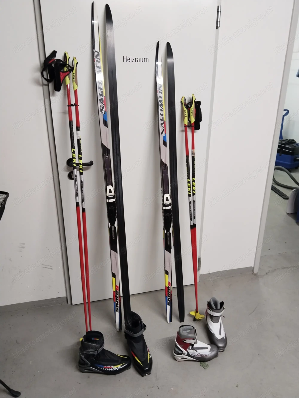 SALOMON Skate Langlaufset Langlaufski   Ski, Stöcke, Bindung & Schuhe NEUWERTIG 