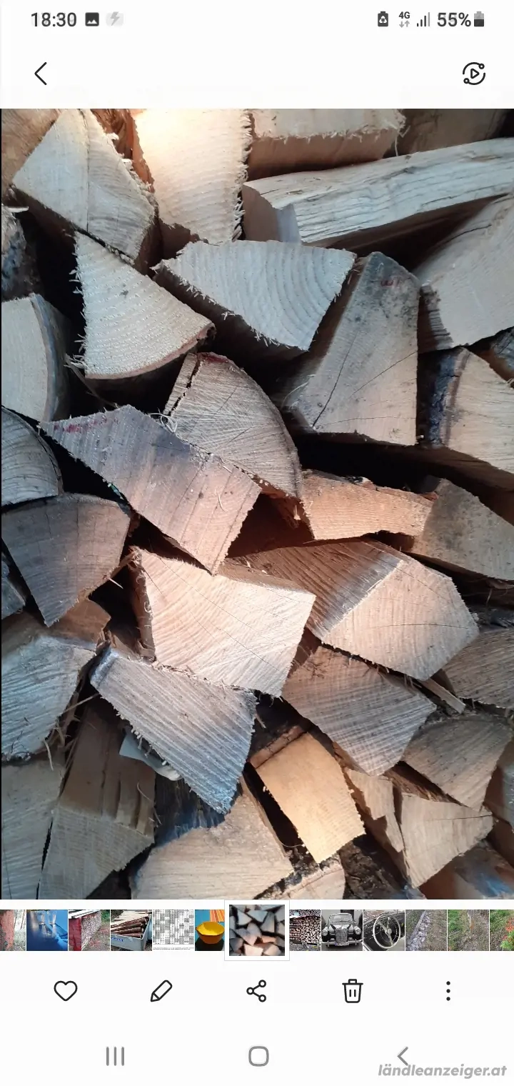 verkaufe Brennholz Hart trocken 