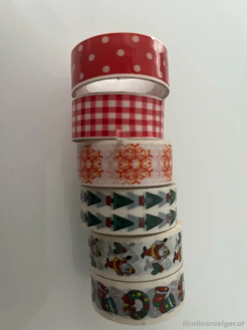 Dekobänder angefangene Rollen