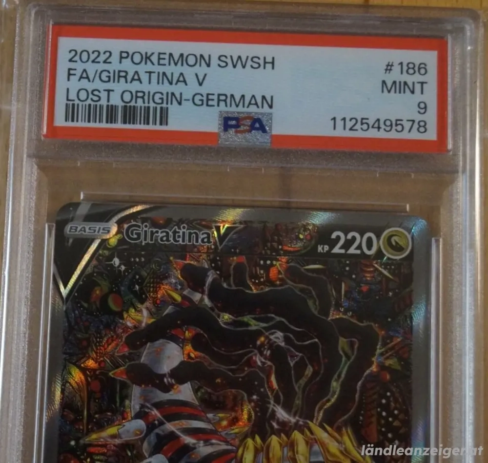 2022 Pokemon Giratina V Alt Art deutsch Verlorener Ursprung PSA 9