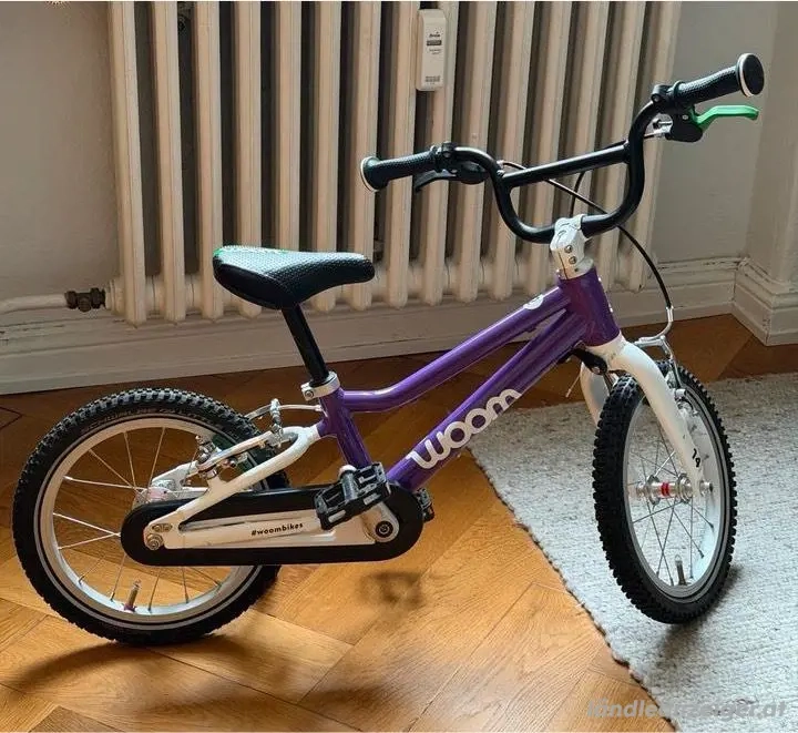 Woom 2 lila - Kinderfahrrad Top Zustand