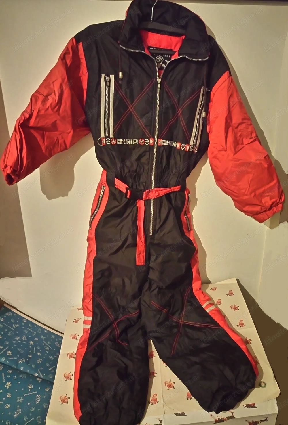 Ski Overall, Gr. 134 140; schwarz, rot