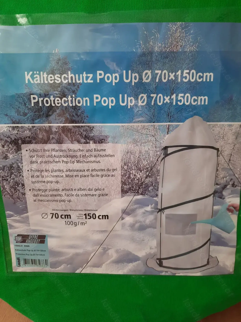 2 NEUE Kälteschutz Pop Up für Pflanzen - 70 x 150 cm