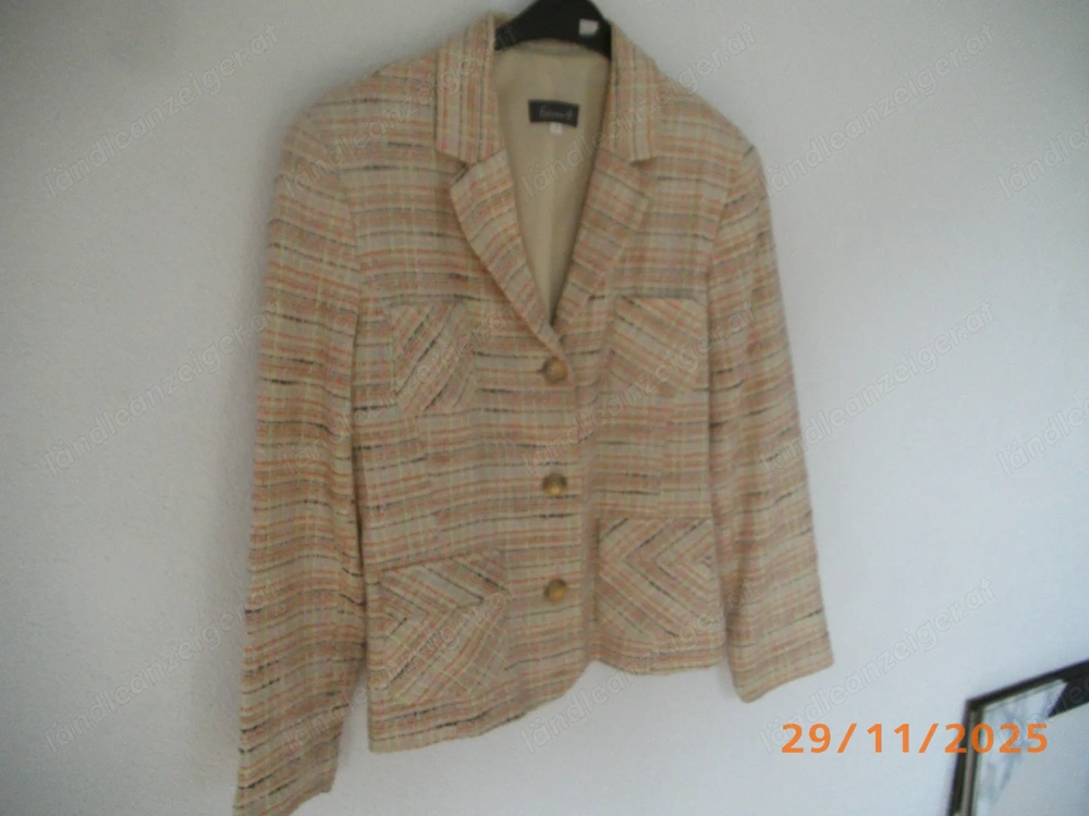 Damenblazerjacke Marke Falrizio A. Gr. 42 Baumwollmischung