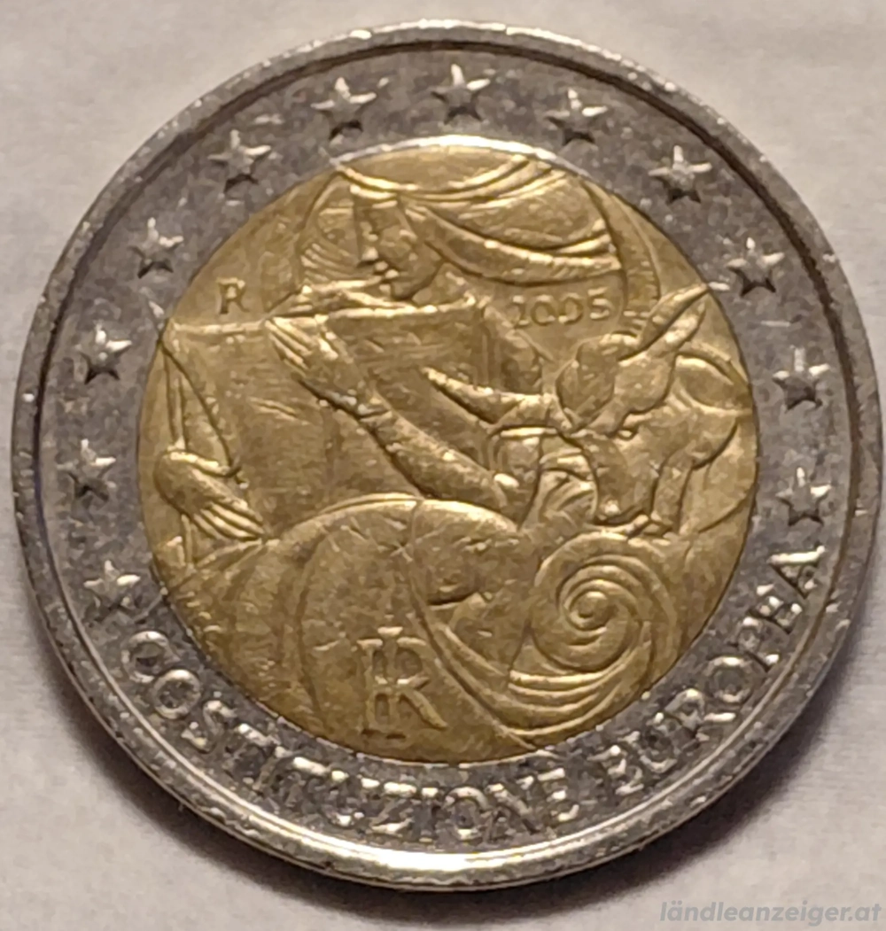 2 Euro Gedenkmünze Italien 2005