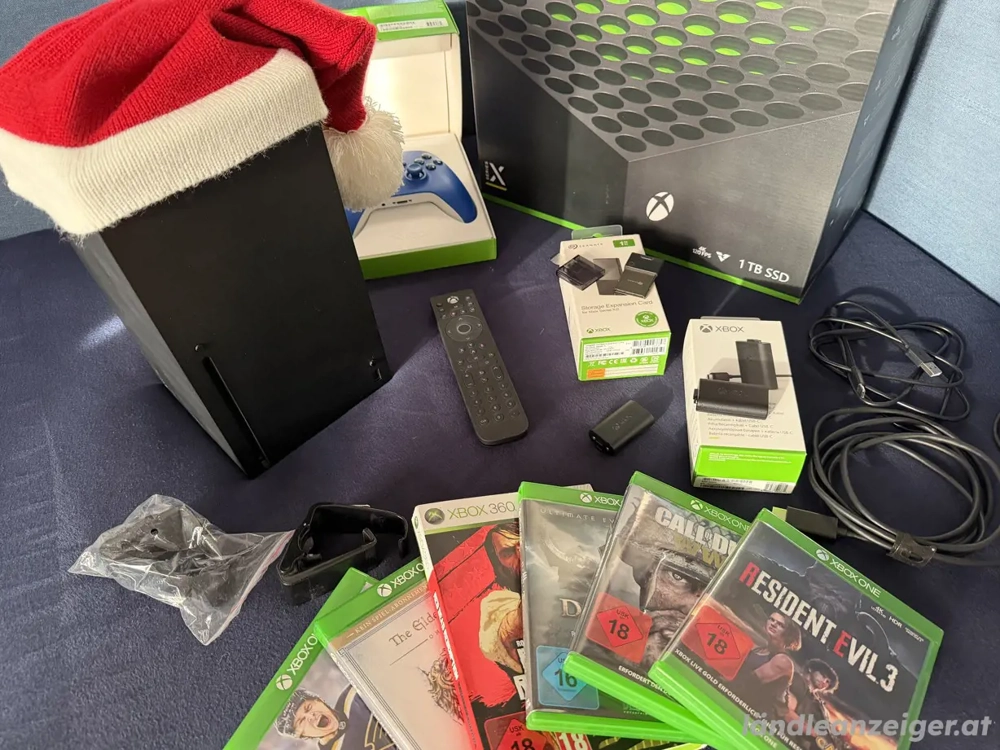 Microsoft Xbox Series X 1TB | +Speichererweiterung | + 6 Spiele | + Remote