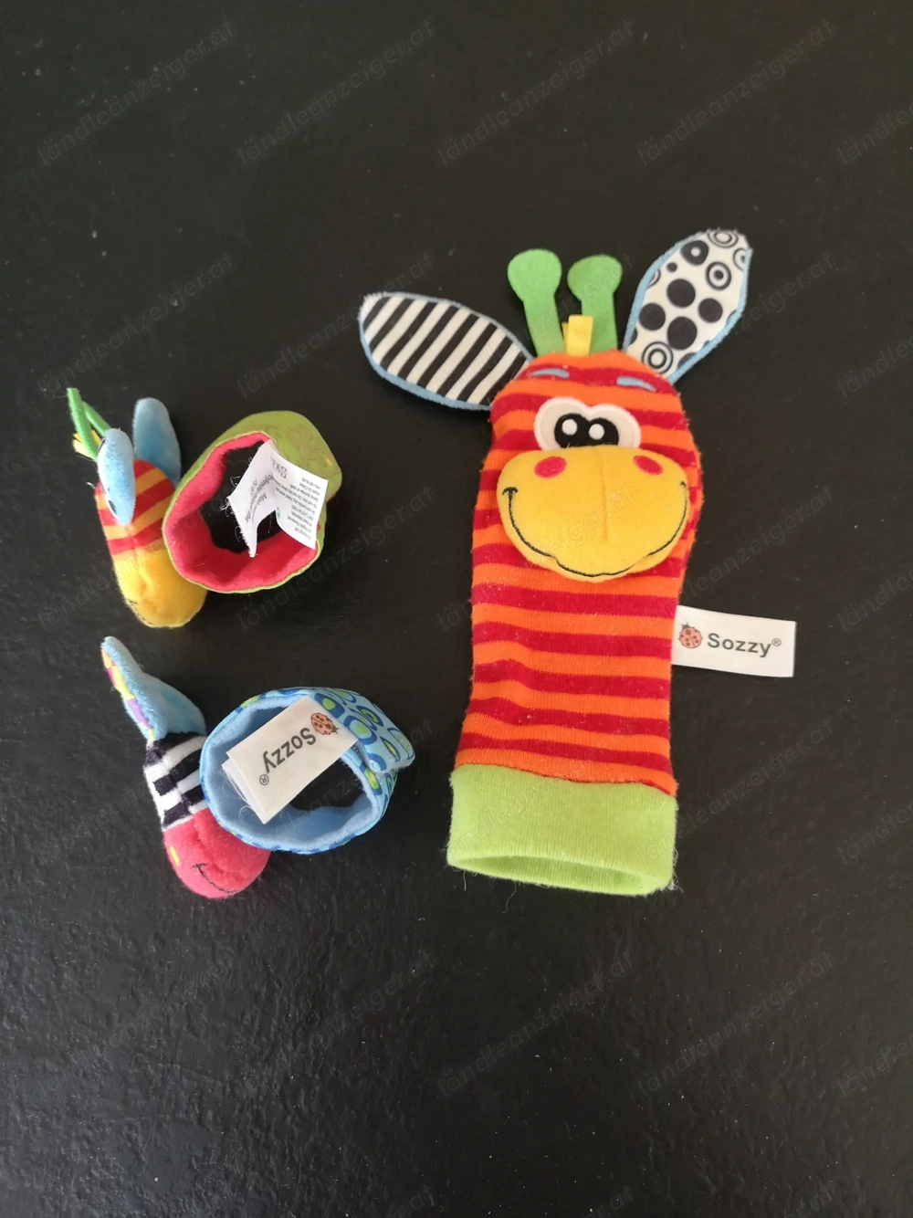 Spielhanschuh, Rassel, Rasselsocken 4 Stück