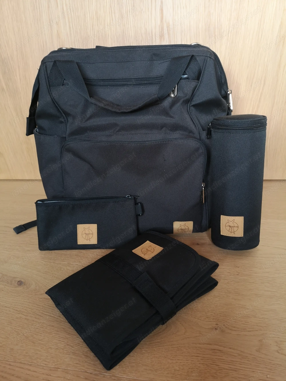 Lässig Wickelrucksack mit Zubehör