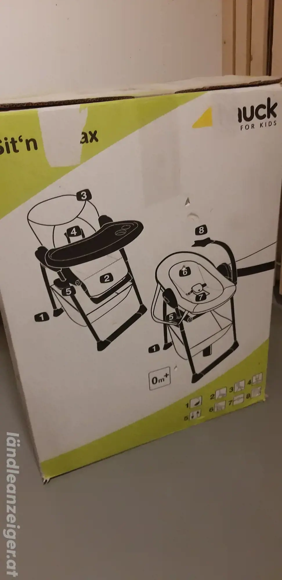 Hauck Hochstuhl Wippe SIT N RELAX für Kinder ab 0 Monat (Babywippe, Babystuhl)