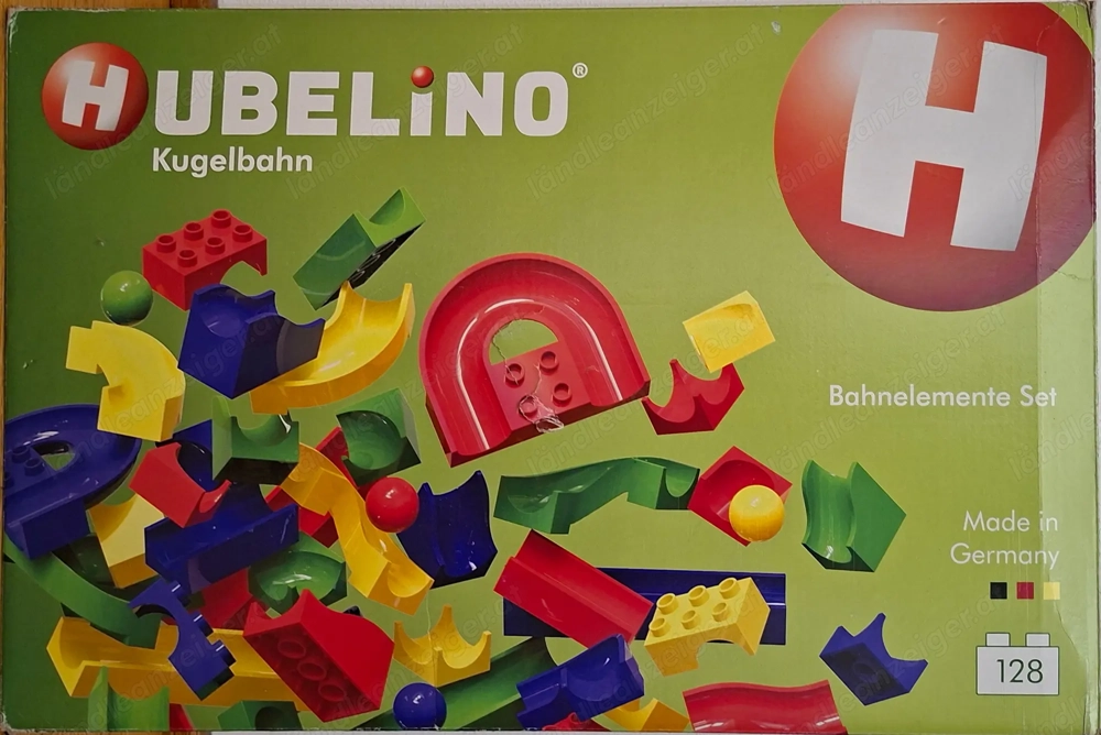 Hubelino Kugelbahn XXL Set - 128 Teile - Duplo kompatibel!