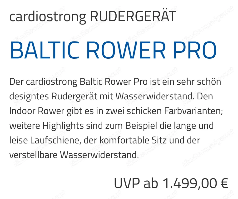 Rudergerät - Wasser - neuwertig 