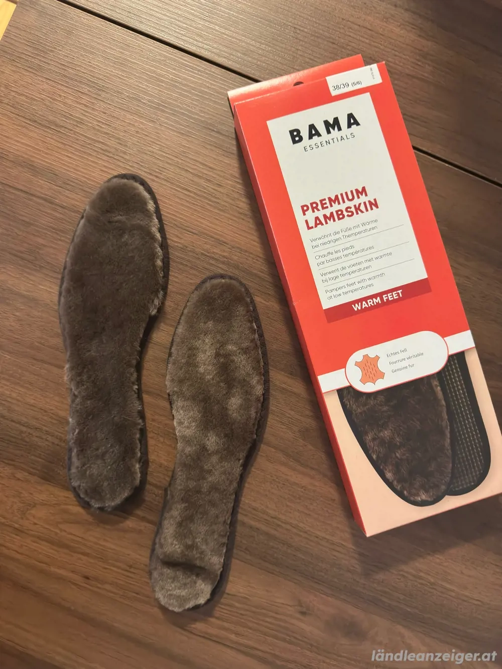 BAMA Premium Lammfell Einlegesohlen - Echtes Lammfell - Neu und OVP