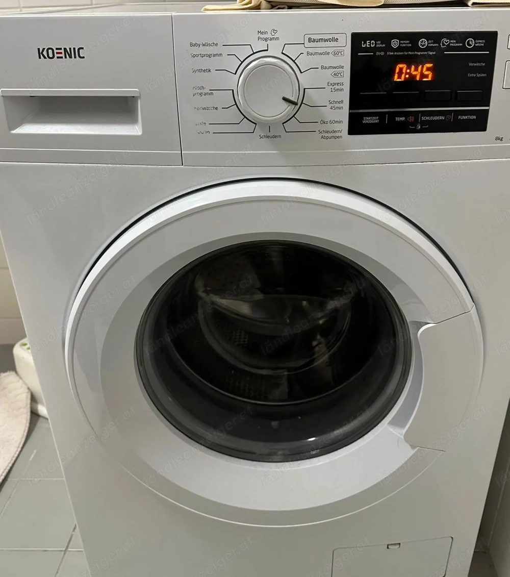 Waschmaschine Koenic 8kg, 