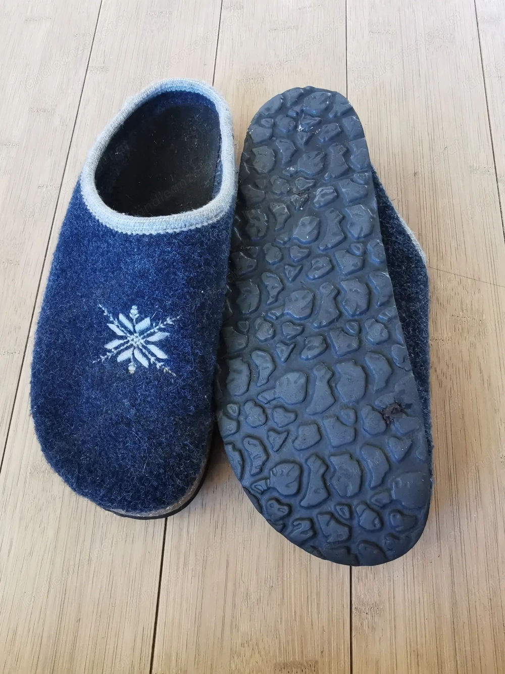 Damen Filzpantoffel mit wasserdichter Sohle Gr 38  