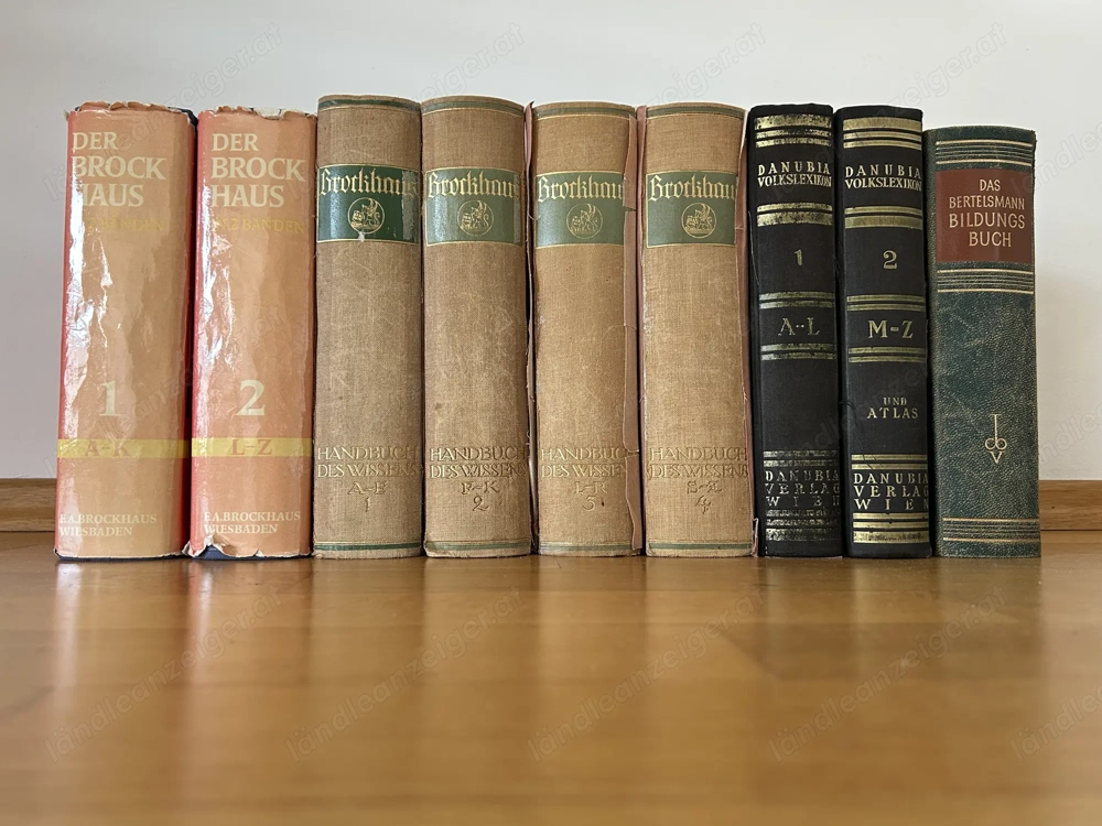 Brockhaus, Bertelsmann, Danubia div. Lexika