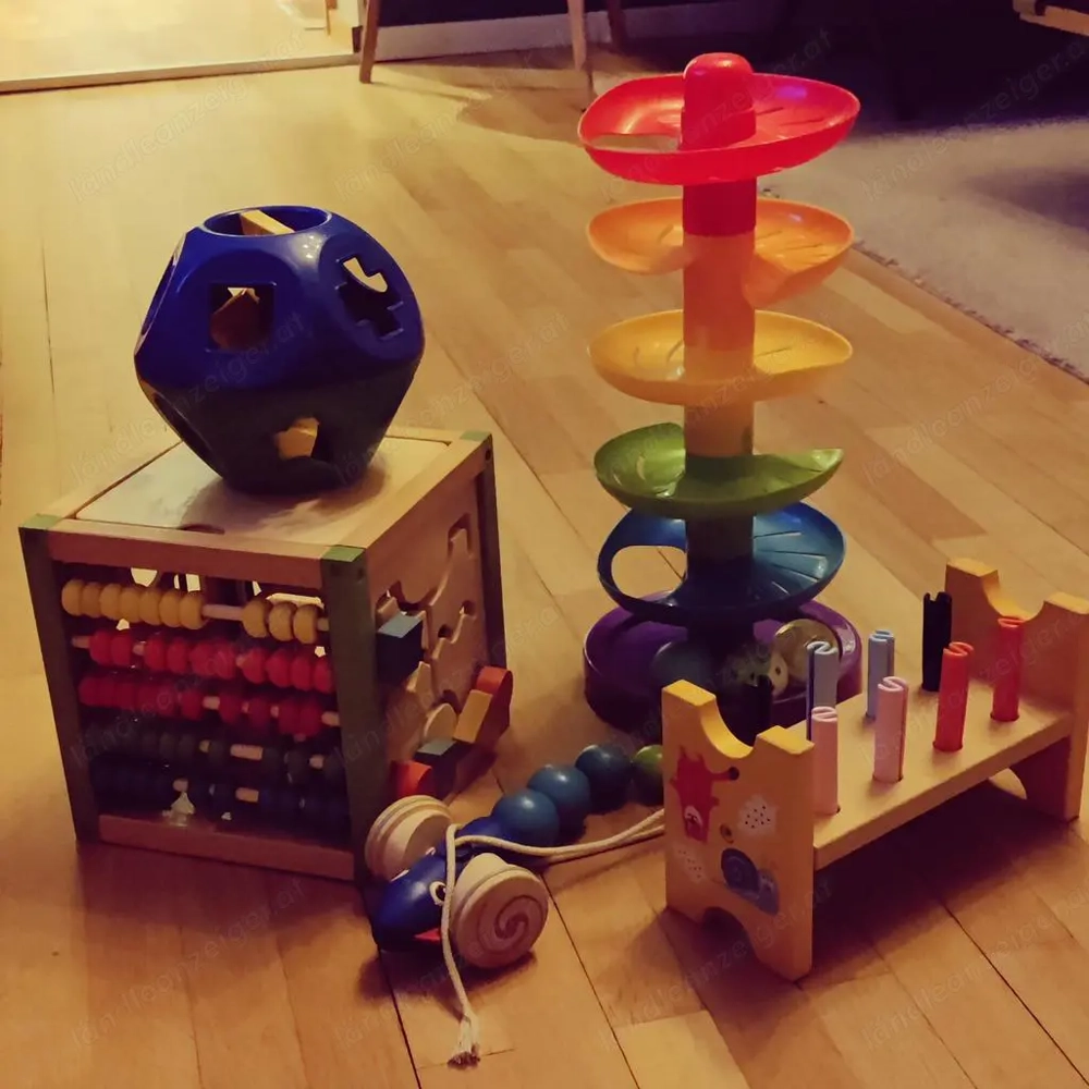 Motorik Spielsachen mit Gebrauchsspuren