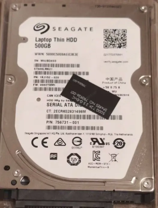 2.5  Festplatte Seagate Laptop Thin HDD 500GB SATA