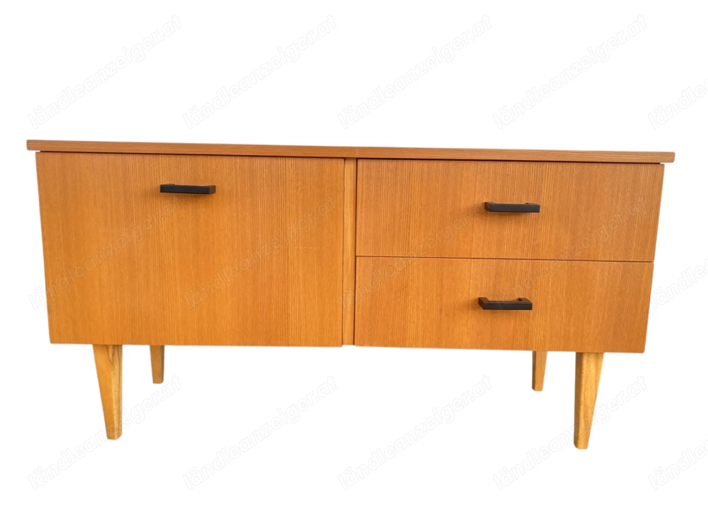 Schränkchen lowboard vintage 1960er Jahre Tischlerqualität