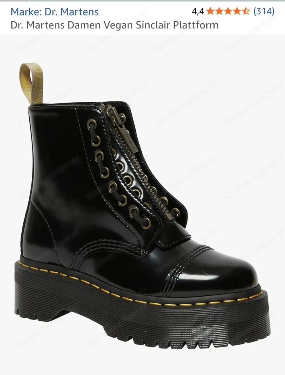 Dr. Martens Damen Vegan Sinclair Plattform gr. 41