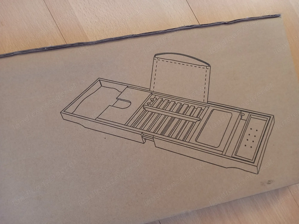 Badewannen Tablet Bambus