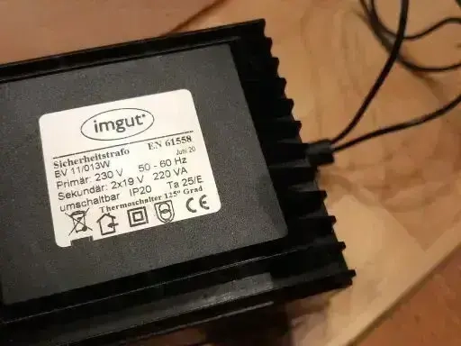 Einlöt-Trafo mit Umschalter Imgut