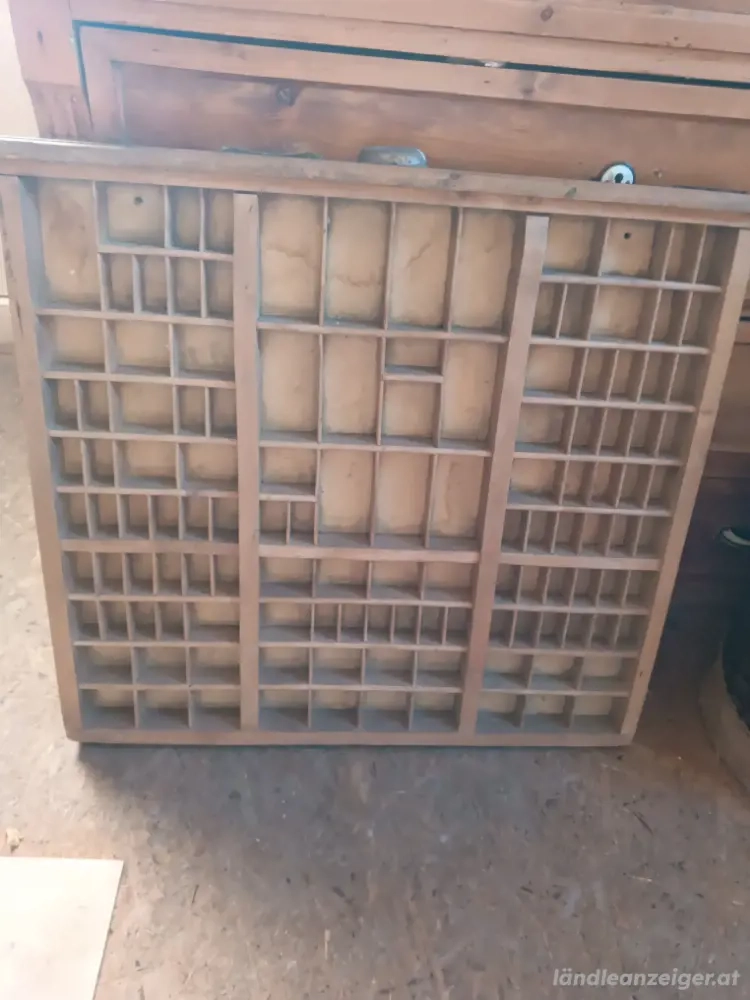2 Original Setzkasten Antiquitäten