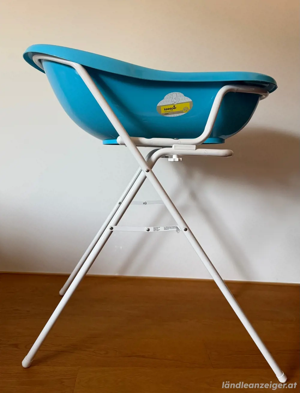 Keeeper Babybadewanne mit Ständer + Angelcare Babywannensitz - Set in sehr gutem Zustand