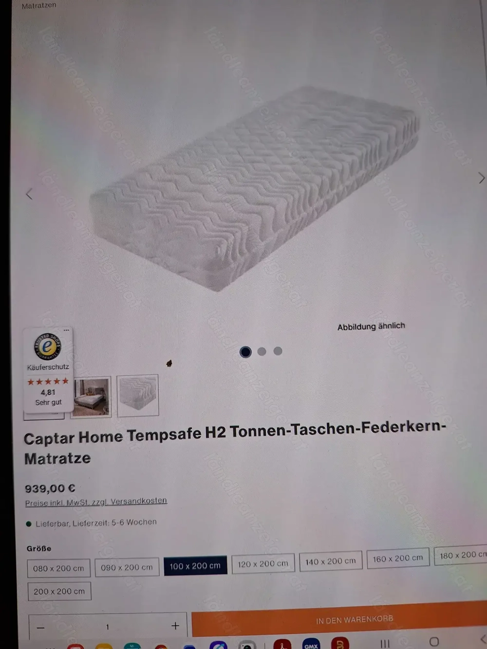 Matratzen 2 Stück 100x200