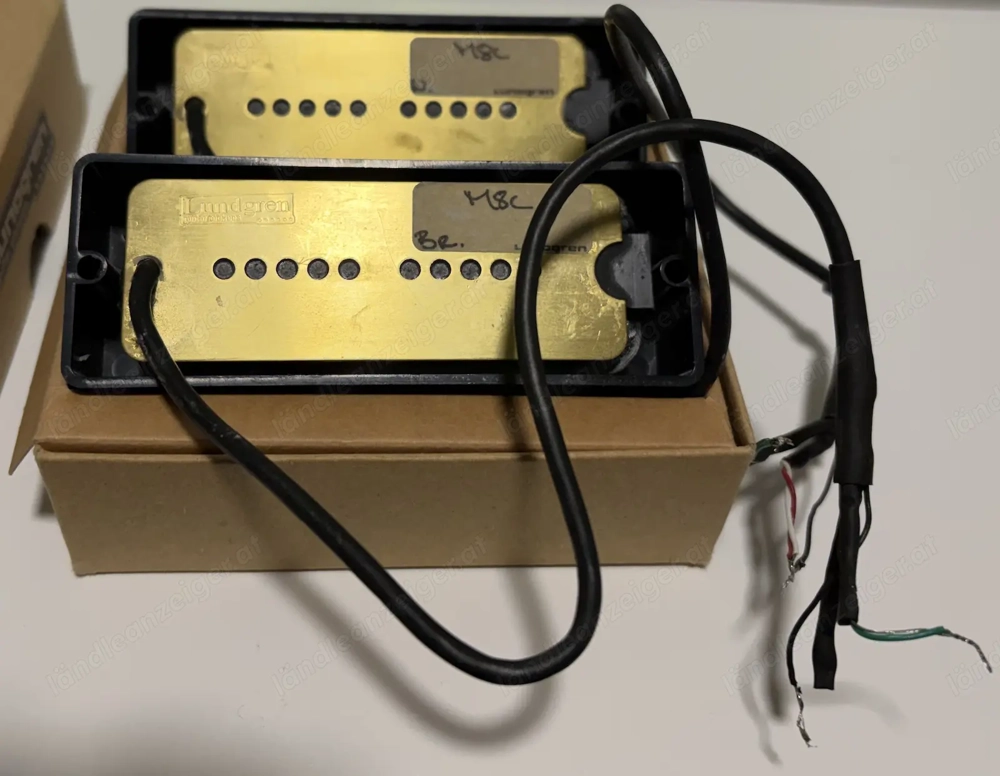 2x Lundgren M8C Passive Pickups (Neck, Bridge), 8-Saiter-E-Gitarre