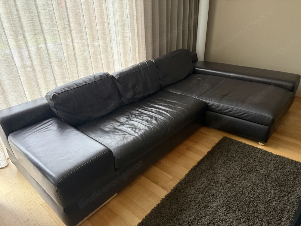 Ewald Schillig Echtleder Couch