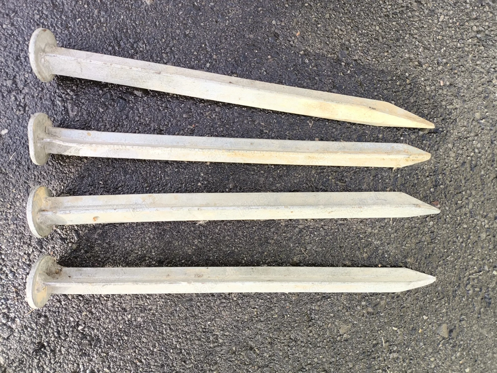 Erdanker 4 Stück - Stahl verzinkt - Länge 40 cm 