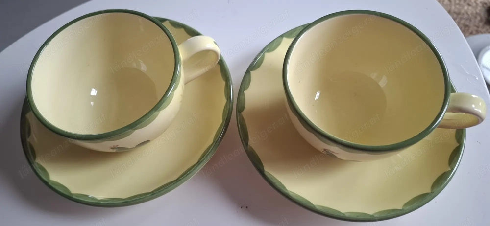 Geschirr Hahn und Henne 