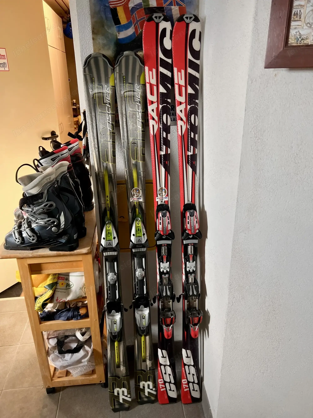  Fischer Atomic Ski und Schuhen 