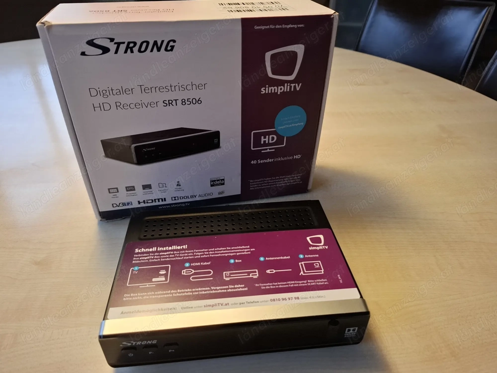 SimpliTV Receiver SRT 8506 + Antenne Kathrein BZD 30