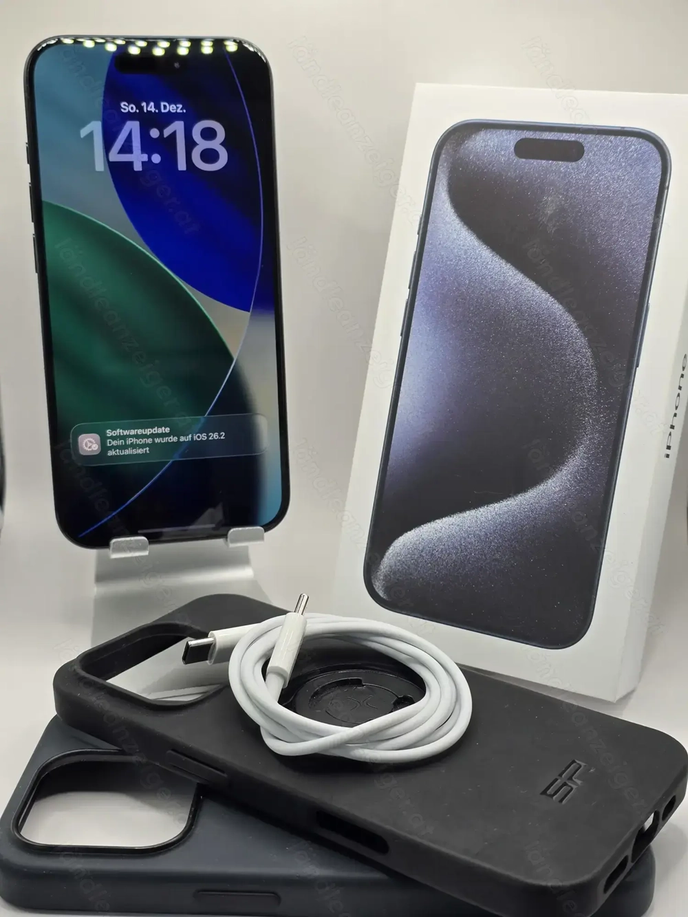 IPhone 15Pro, 128GB titanium blau