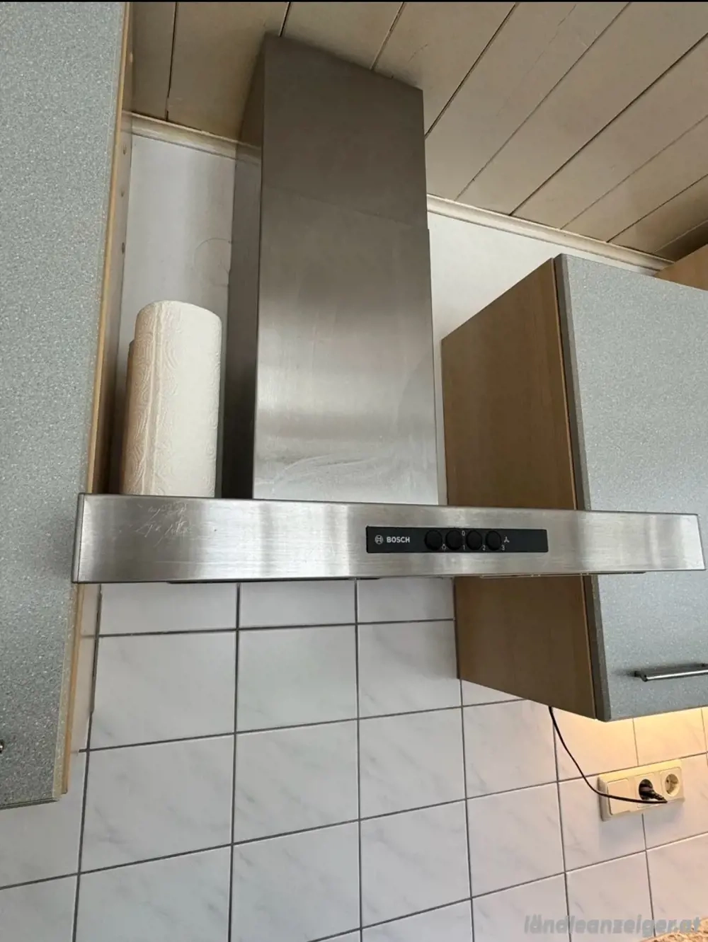 zu verschenken Bosch Dunstabzugshaube aus Edelstahl