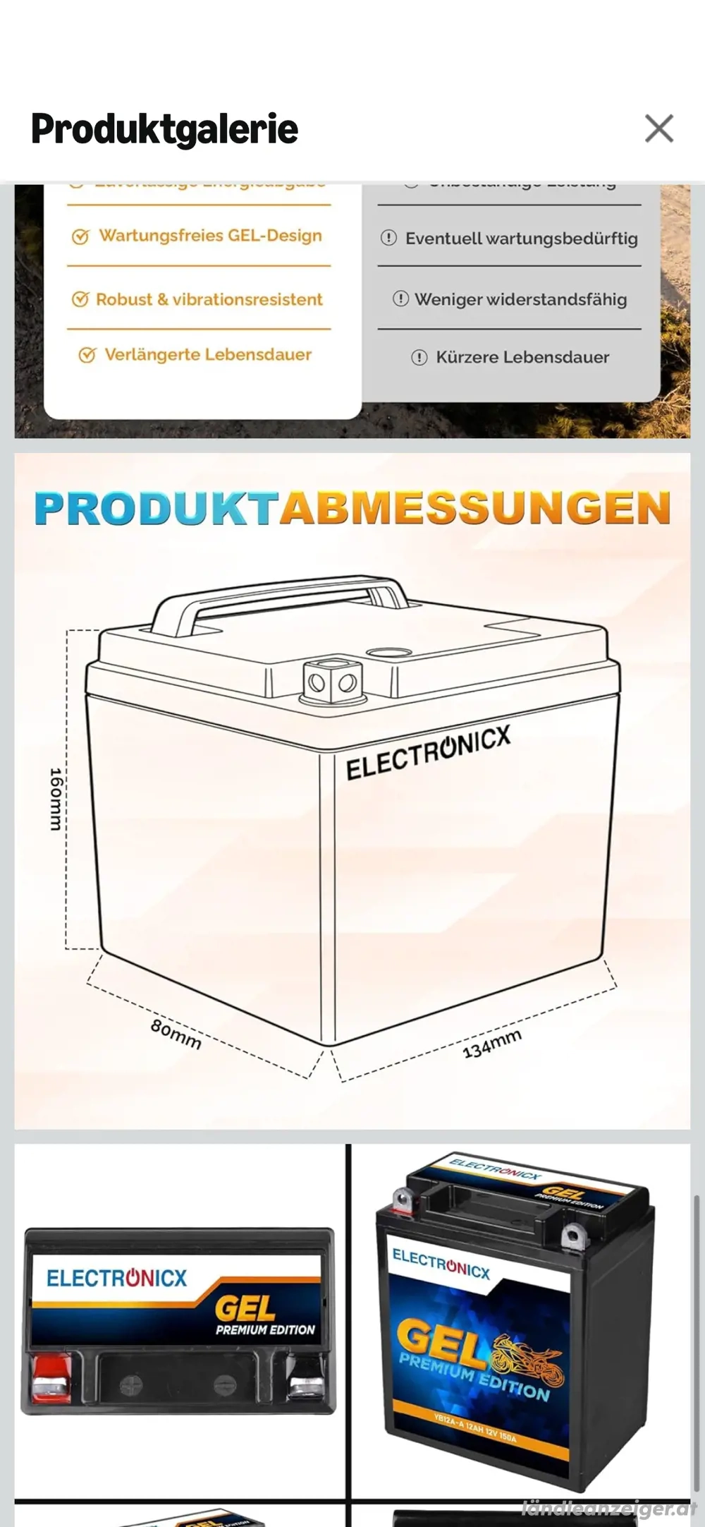 12 Volt Batterie zu Verkaufen