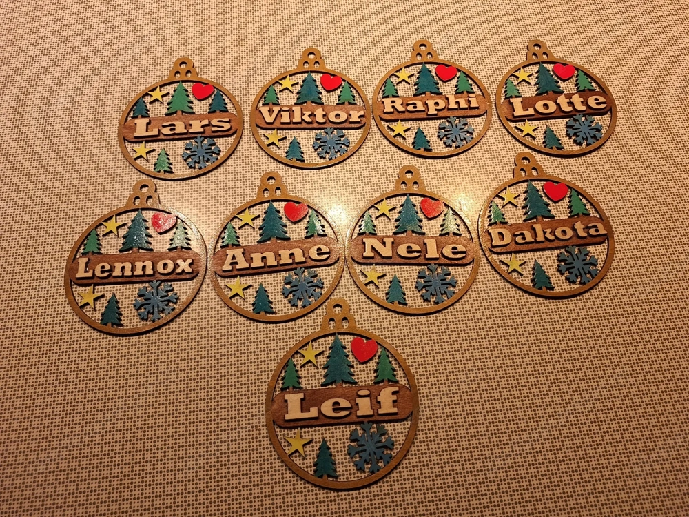 Christbaum Kugeln Schmuck Geschenkanhänger