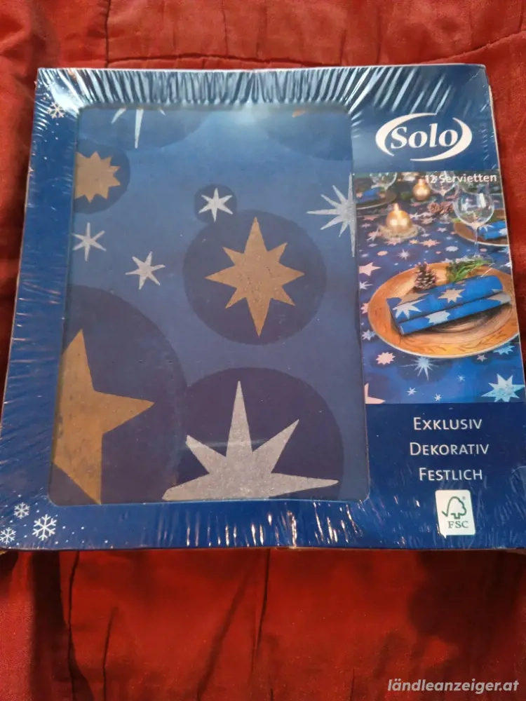 Weihnachtsservietten 12 Stück.